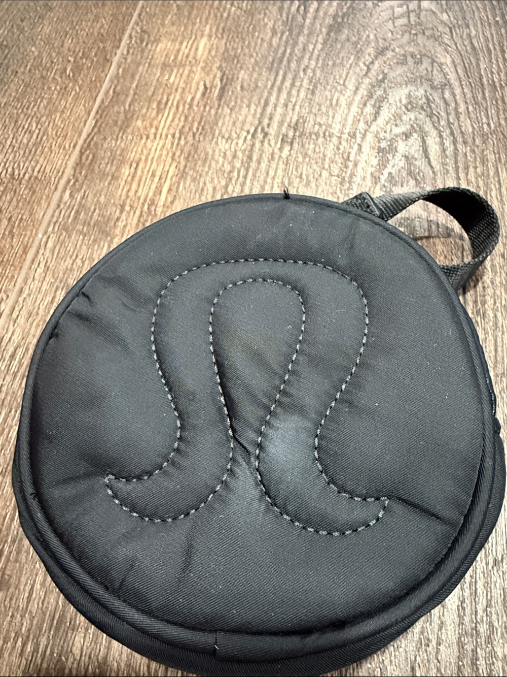 lululemon athletica Black Round Mini Pouch
